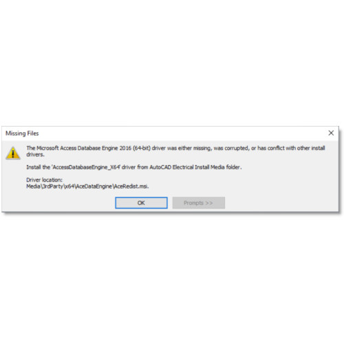 Не вдається знайти драйвер Microsoft Access Database Engine 2016 (64-розрядна версія)