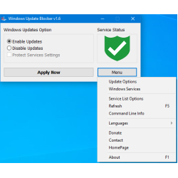 Установка Windows Update Blocker