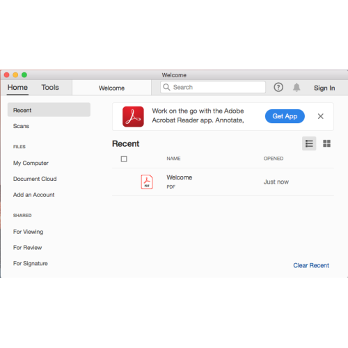 Настройка Adobe Acrobat Pro на Mac