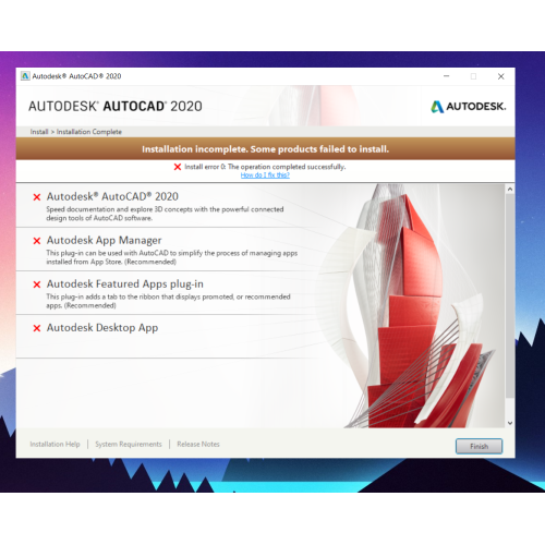 Устранение неисправностей с Autodesk Autocad