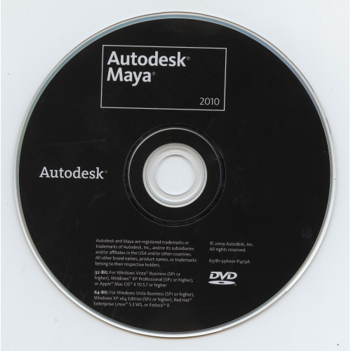 Встановлення Autodesk Maya 2010