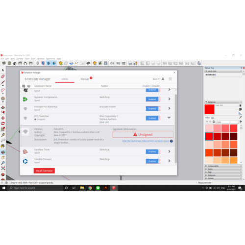 Встановлення плагіну MindSight Studios Bevel для SketchUp
